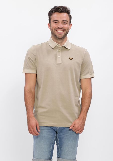 Beige PME LEGEND Polo SHORT SLEEVE POLO PIQUE GARMENT DYED TAILWING - large