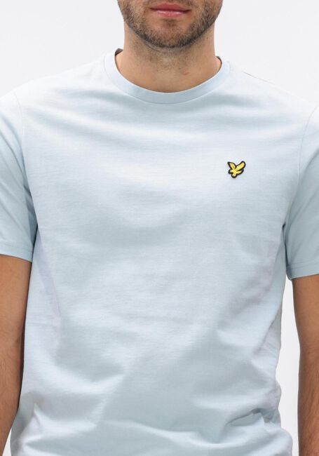 Lichtblauwe LYLE & SCOTT T-shirt PLAIN T-SHIRT - large