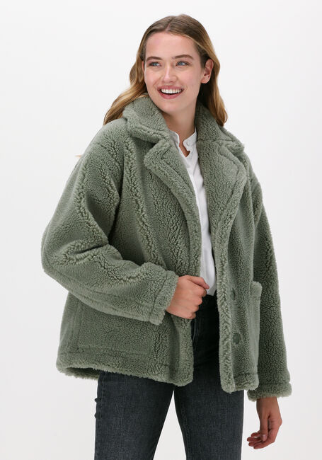 Groene STAND STUDIO Teddy jas MARINA JACKET TEDDY - large