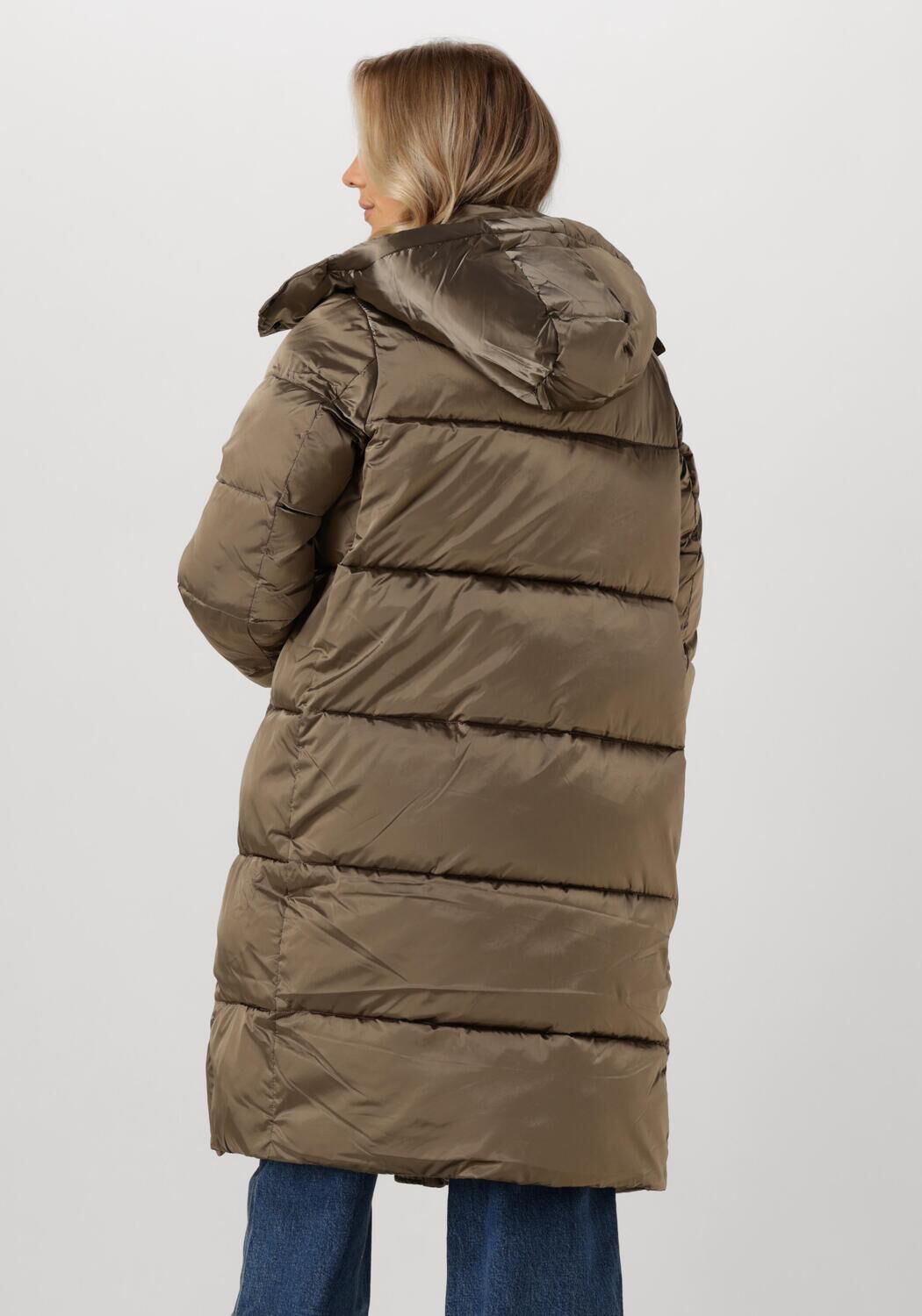 CALVIN KLEIN Dames Jassen Monologo Nd Shiny Long Puffer Groen