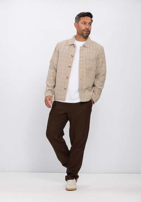 Beige DSTREZZED Overshirts LINO CHECK OVERSHIRT - large