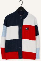 Multi TOMMY JEANS Vest TJW OVRSZD BACK FLAG CARDIGAN Multi TOMMY JEANS Vest TJW OVRSZD BACK FLAG CARDIGAN - medium