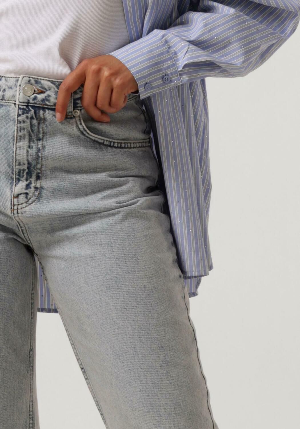 NEO NOIR Dames Jeans Simona D Pants Blauw