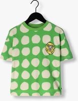 Groene CARLIJNQ T-shirt SUPER DOTS - T-SHIRT OVERSIZED WITH EMBROIDERY - medium