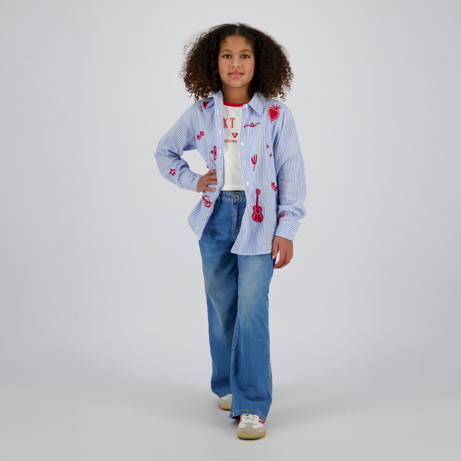 Lichtblauwe VINGINO Blouses LOTTA - large