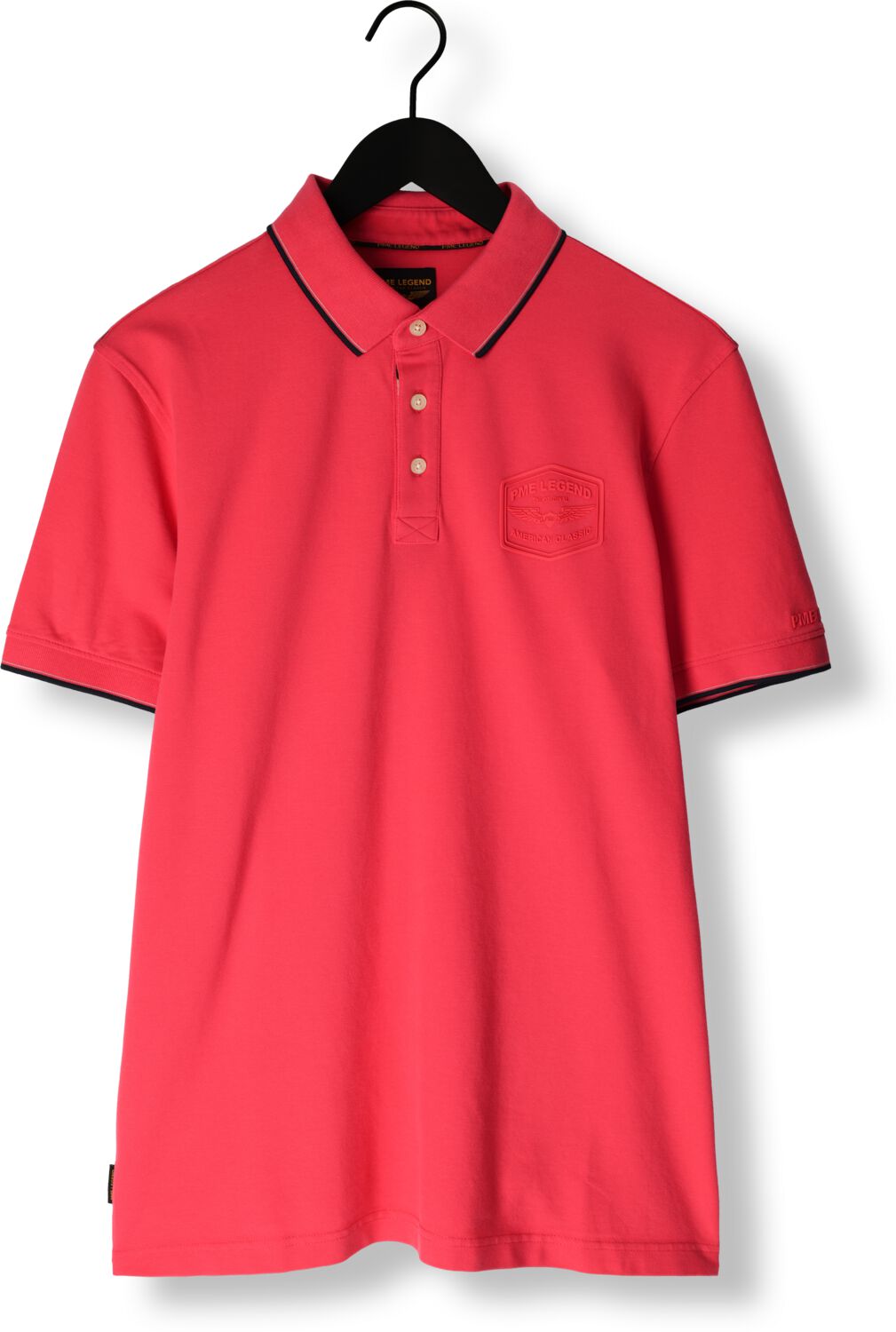 PME LEGEND Heren Polo's & T-shirts Short Sleeve Polo Stretch Pique Package Roze