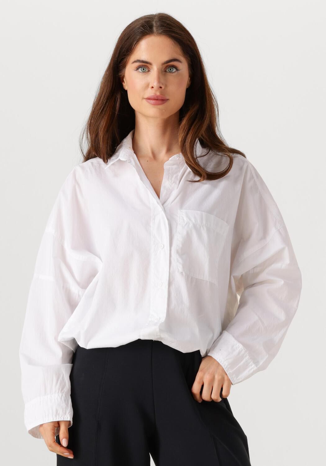 PENN & INK Dames Blouses Blouse W25z800 Wit