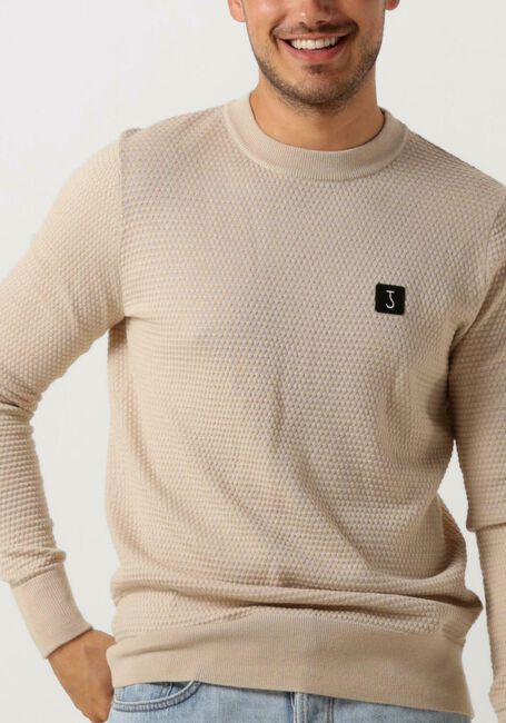 Beige BUTCHER OF BLUE Trui STRUCTURE CREW - large