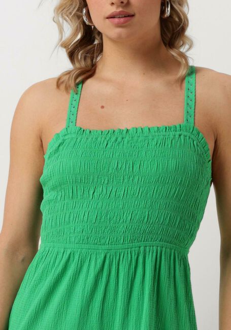 Groene SCOTCH & SODA Maxi jurk MAXI DRESS WITH SMOCK DETAIL - large