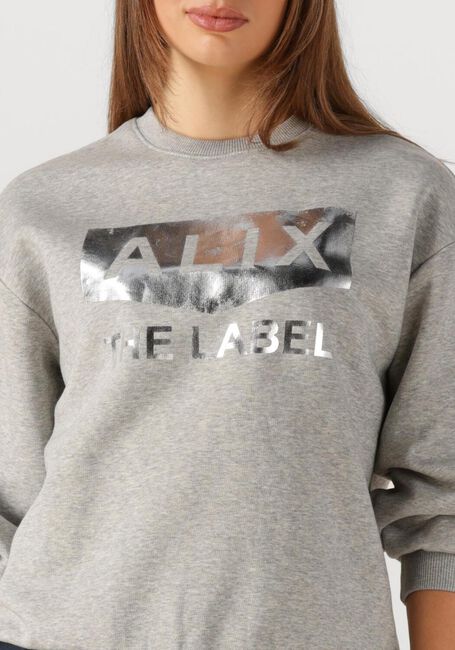 Grijze ALIX THE LABEL Trui FOIL LOGO SWEATER - large