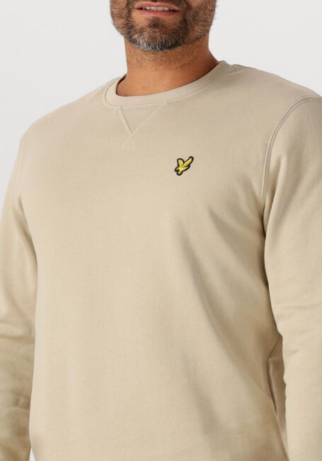 Taupe LYLE & SCOTT Trui CREW NECK SWEATSHIRT - large