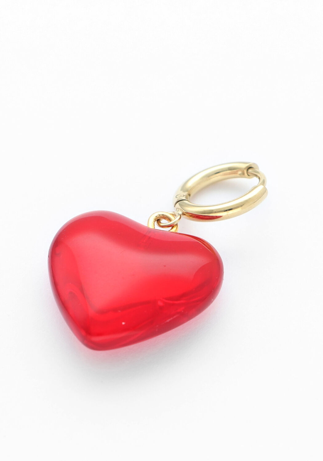 Rode BONNIE STUDIOS Bedels RED HEART PENDANT - large