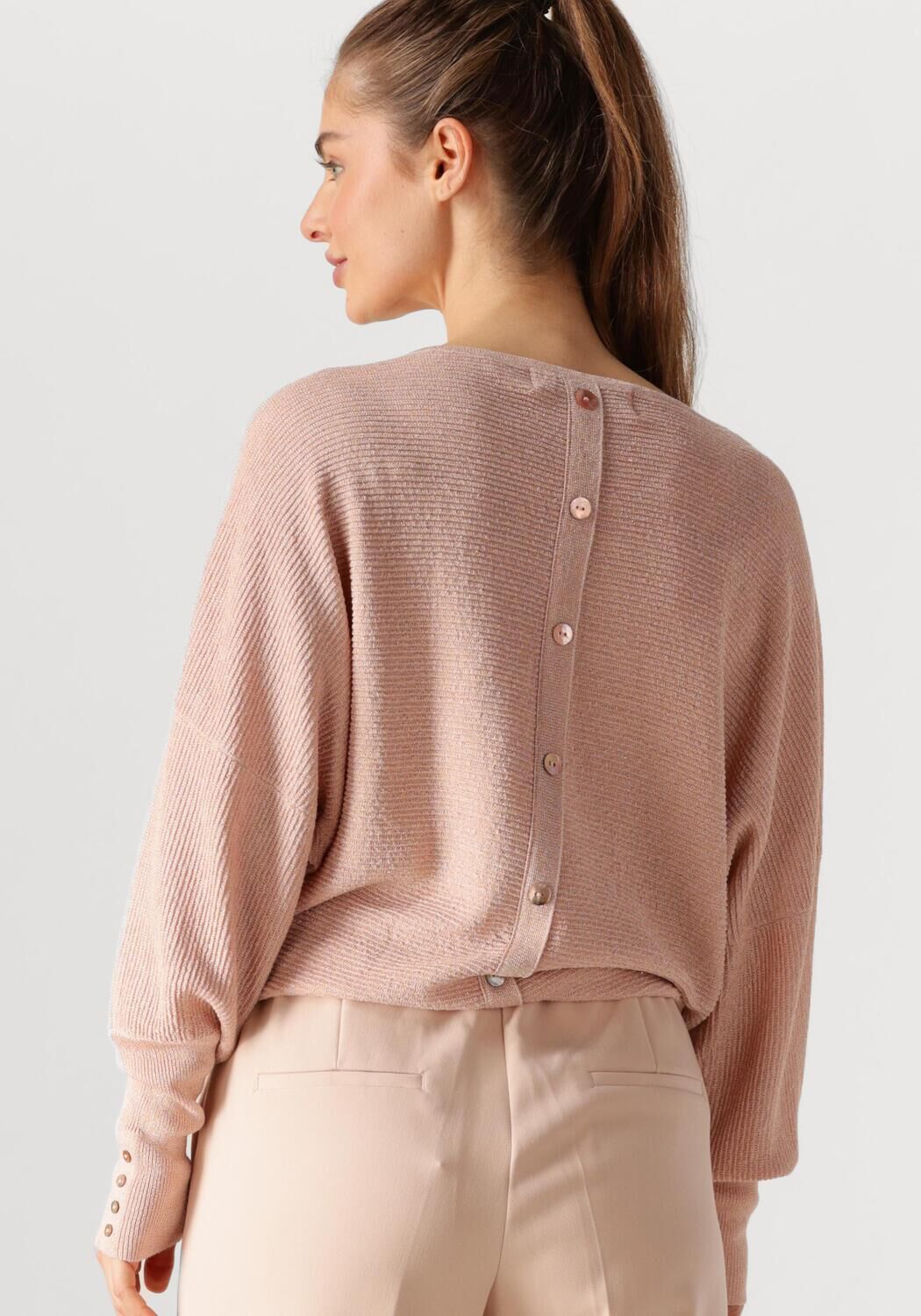 NUKUS Dames Truien & Vesten Batwing Pullover Lurex Roze