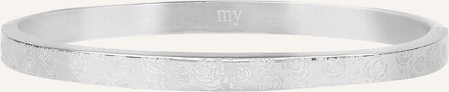 Zilveren MY JEWELLERY Armbanden ROSES PRINT BANGLE BIG Zilveren MY JEWELLERY Armbanden ROSES PRINT BANGLE BIG - large