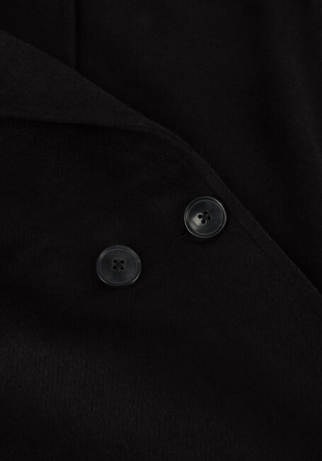 Zwarte NOTRE-V Mantel WOOL COAT LONG Zwarte NOTRE-V Mantel WOOL COAT LONG - large