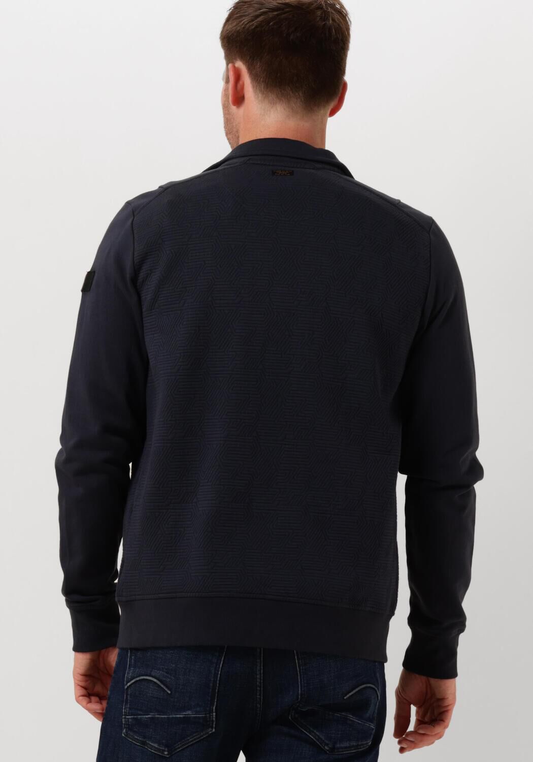 PME LEGEND Heren Truien & Vesten Zip Jacket Jacquard Interlock Sweat Creme