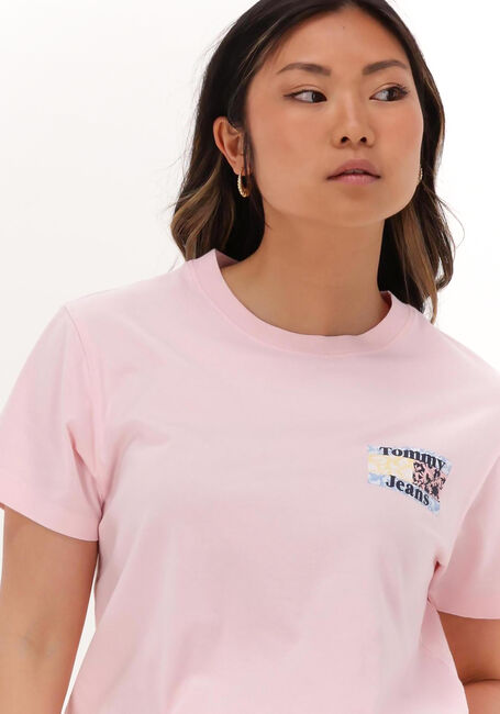 Roze TOMMY JEANS T-shirt TJW FLORAL FLAG TEE - large