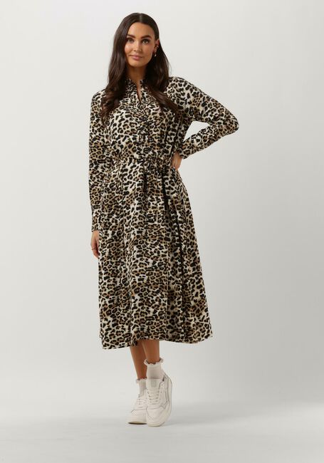 Bruine SELECTED FEMME Midi jurk SLFSALLI LS MIDI DRESS - large
