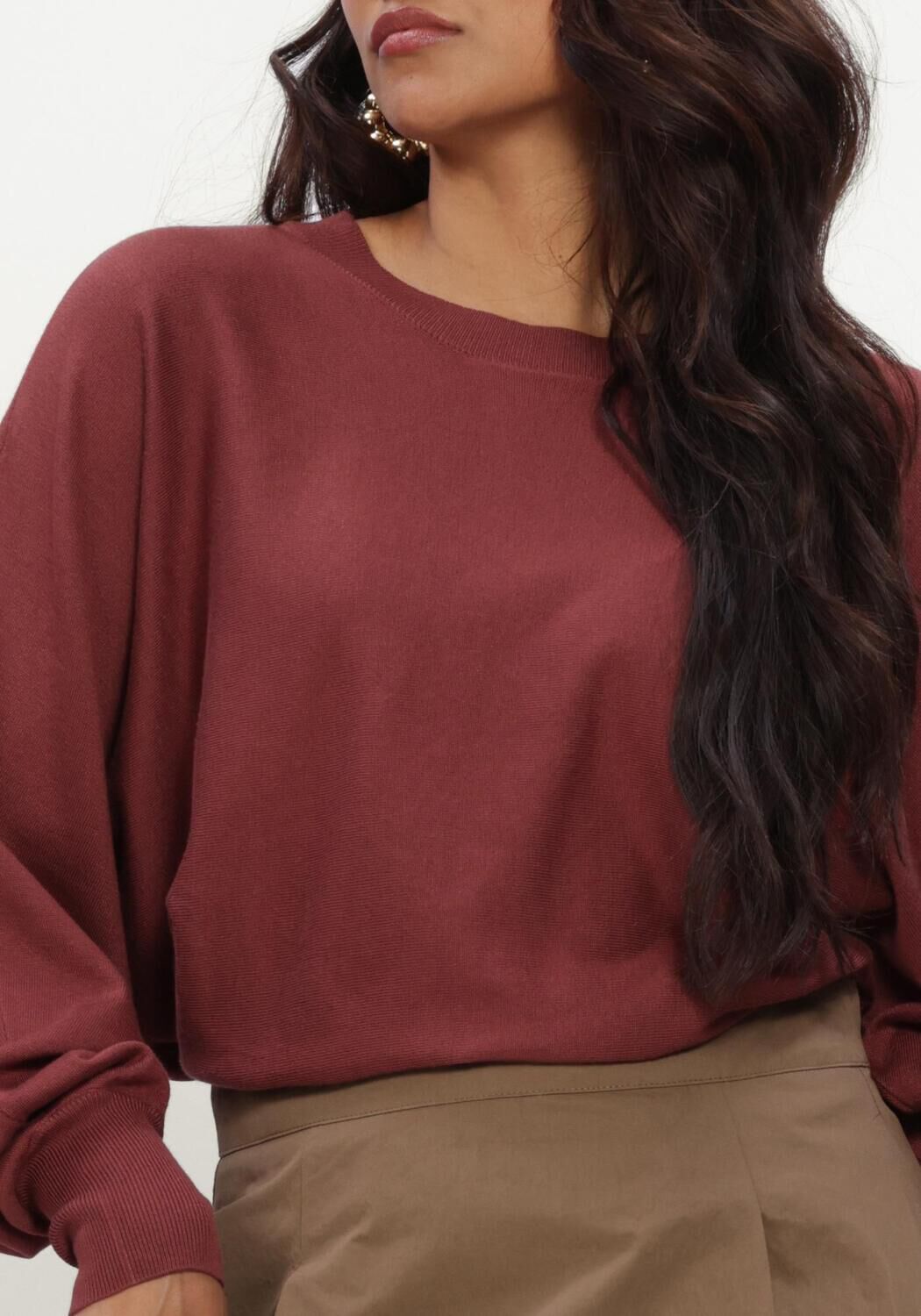 Bordeaux MINUS Trui MSDANA BAT SLEEVE KNIT PULLOVER - large