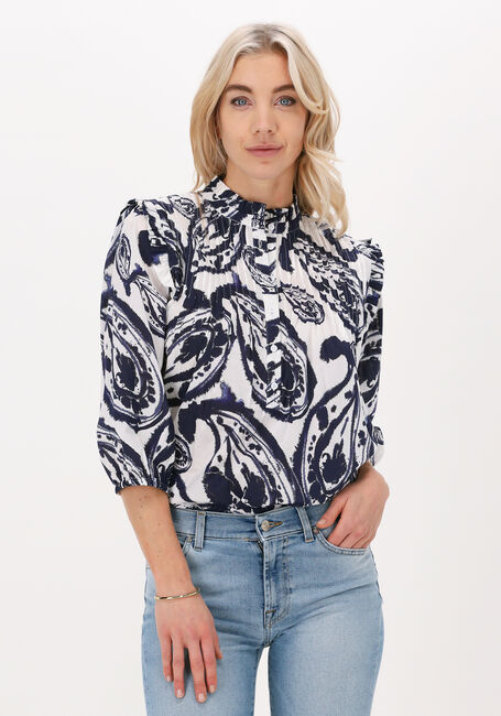 Zwarte DEA KUDIBAL Blouses LINE NS (CO) BLOUSE WITH RUFFLES - large