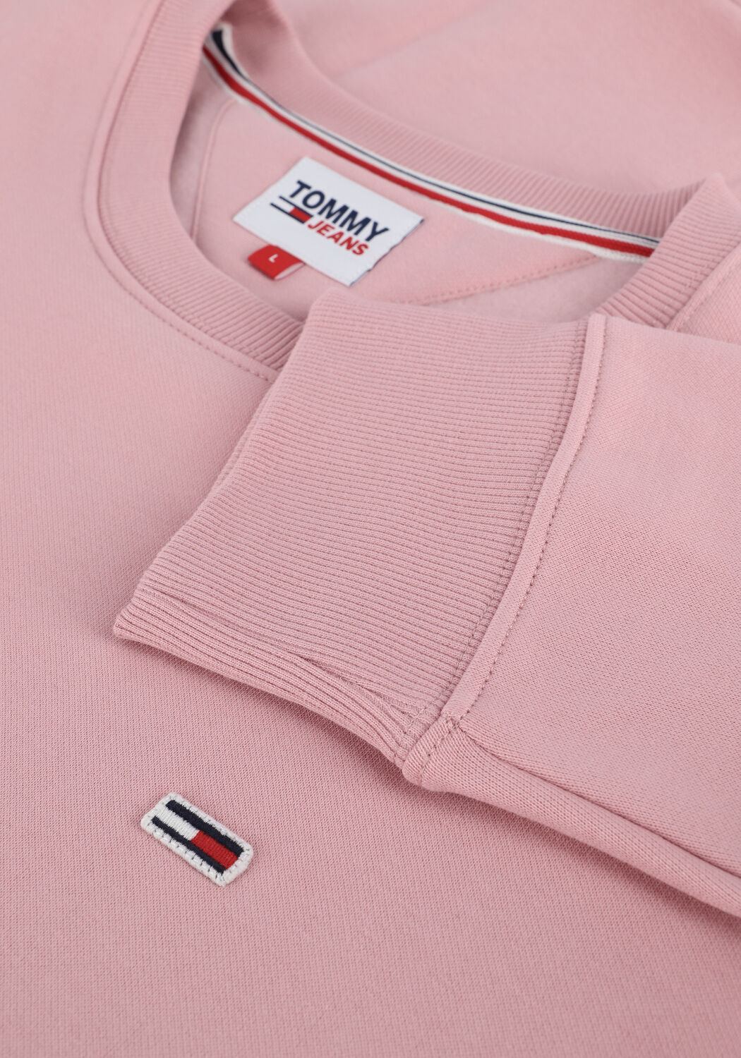 Roze TOMMY JEANS Sweater TJM REGULAR FLEECE C NECK - large