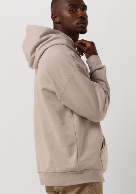 Beige COLOURFUL REBEL Sweater UNI PATCH DROPPED SHOULDER HOODIE - large