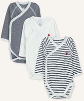 Blauwe PETIT BATEAU Rompers 3 BODIES NAISS ML Blauwe PETIT BATEAU Rompers 3 BODIES NAISS ML - medium