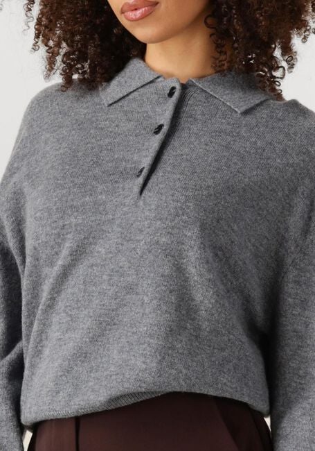 Grijze SECOND FEMALE Trui VILENA KNIT LS - large