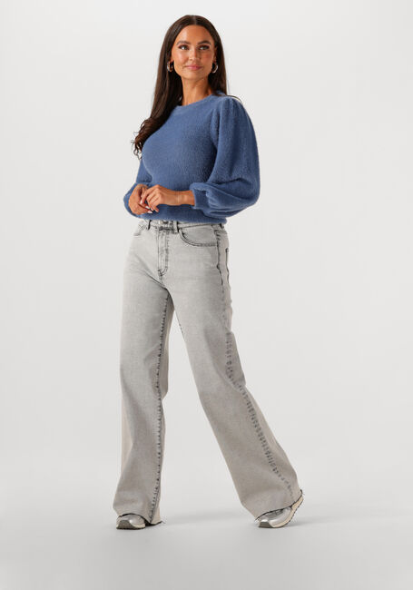 Blauwe CATWALK JUNKIE Trui FUZZY PUFF SLEEVE KNIT - large