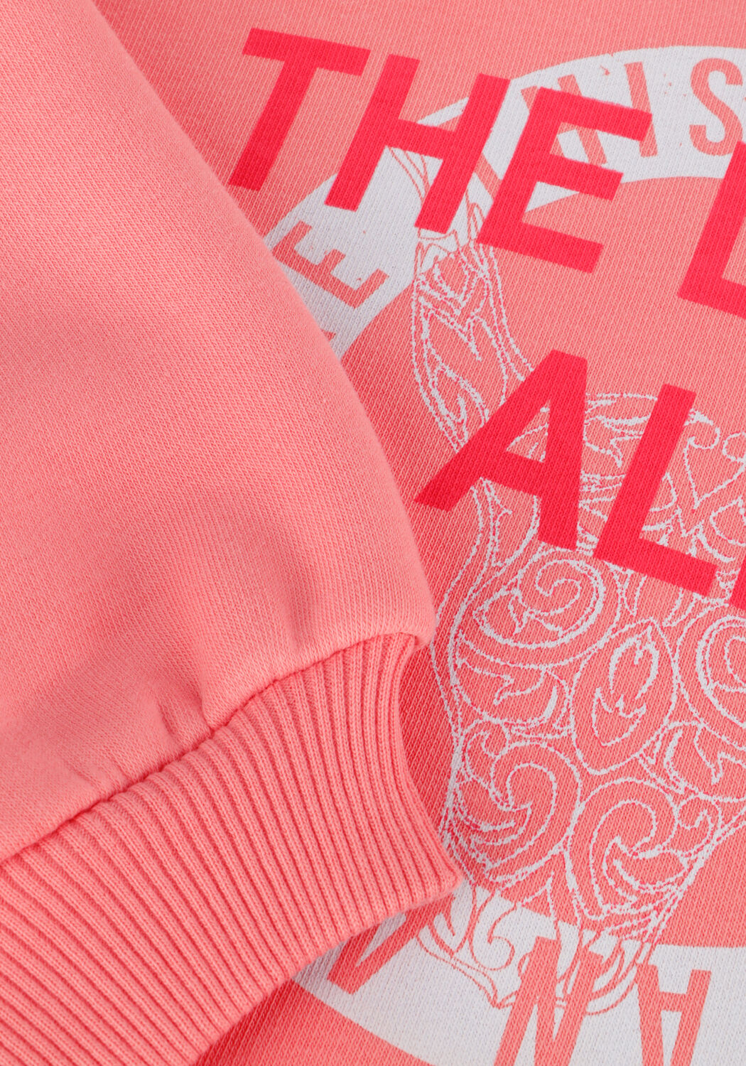 ALIX MINI Meisjes Truien & Vesten Raw Edge Sweater Lichtroze