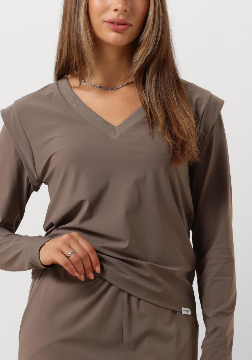PENN & INK Dames Tops & T-shirts 537 Longsleeve Bruin