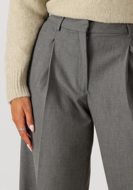 Grijze SELECTED WOMEN Wijde broek SLFWIDE-RITA LANO MW PANT - large