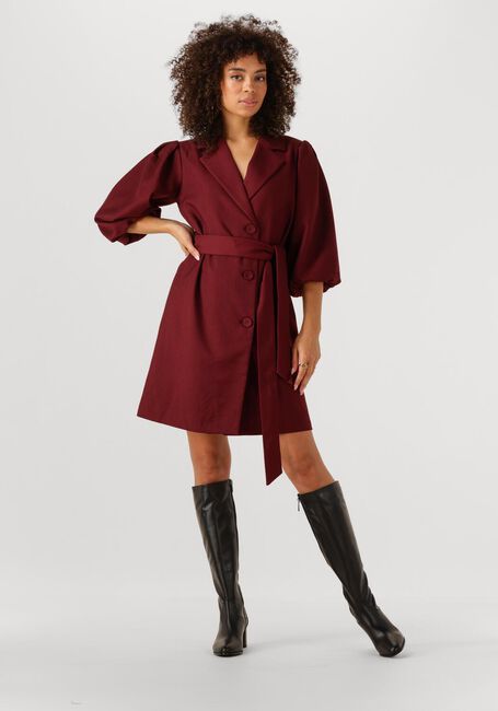Bordeaux NOTRE-V Mini jurk NV-GINA - large