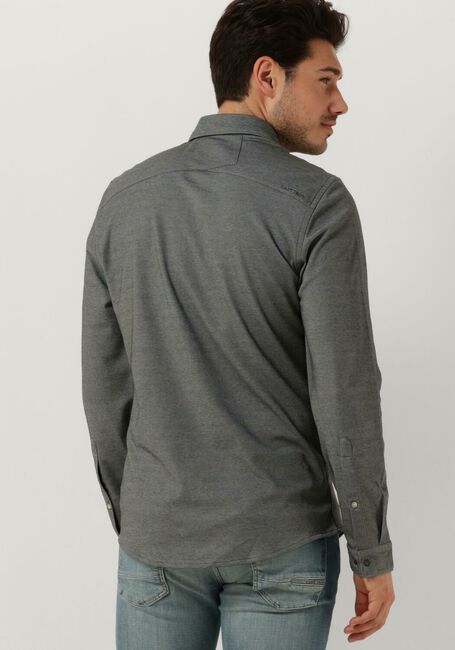 Grijze CAST IRON Casual overhemd LONG SLEEVE SHIRT CF TEC 2 TONE PIQUE - large