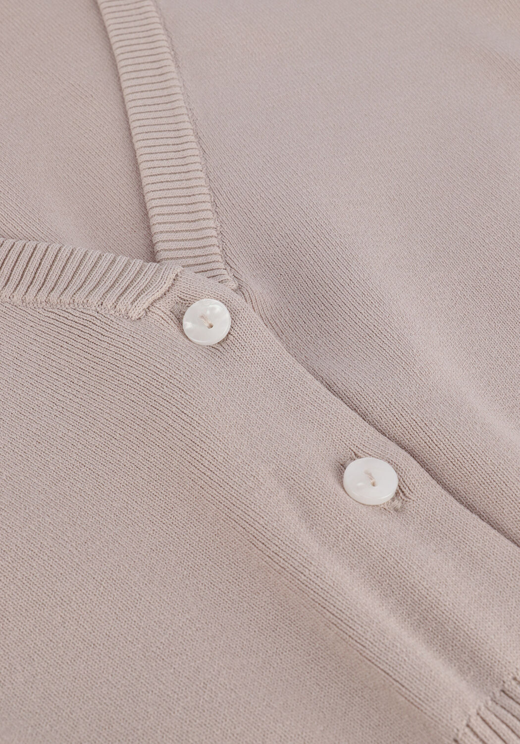 Beige GESTUZ Vest MATTHEAGZ SS RIB CARDIGANV - large