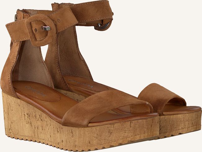 Cognac OMODA Platte sandalen 722015 Cognac OMODA Platte sandalen 722015 - large