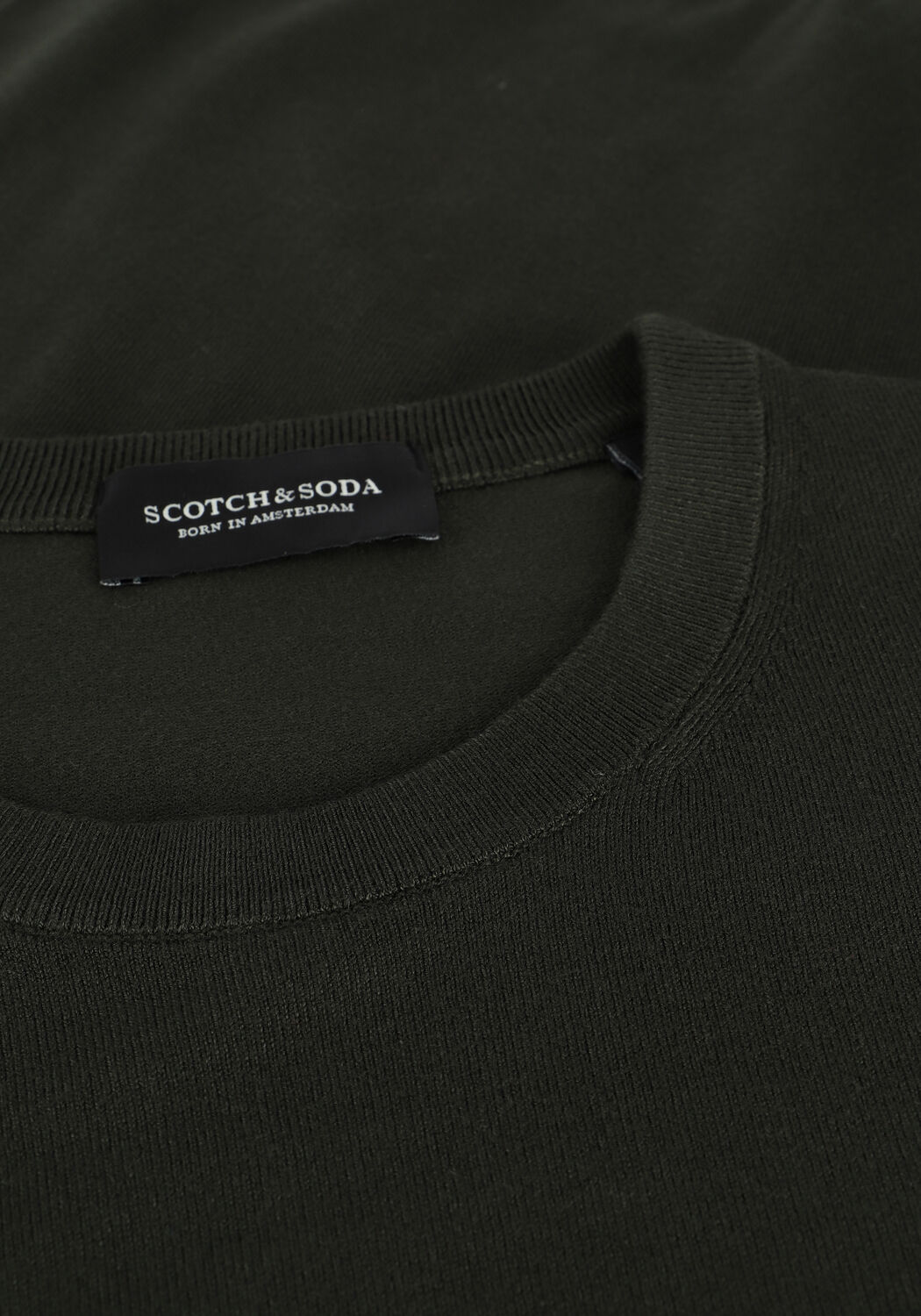 Groene SCOTCH & SODA Trui 164887 - MELANGE CREWNECK PULL - large