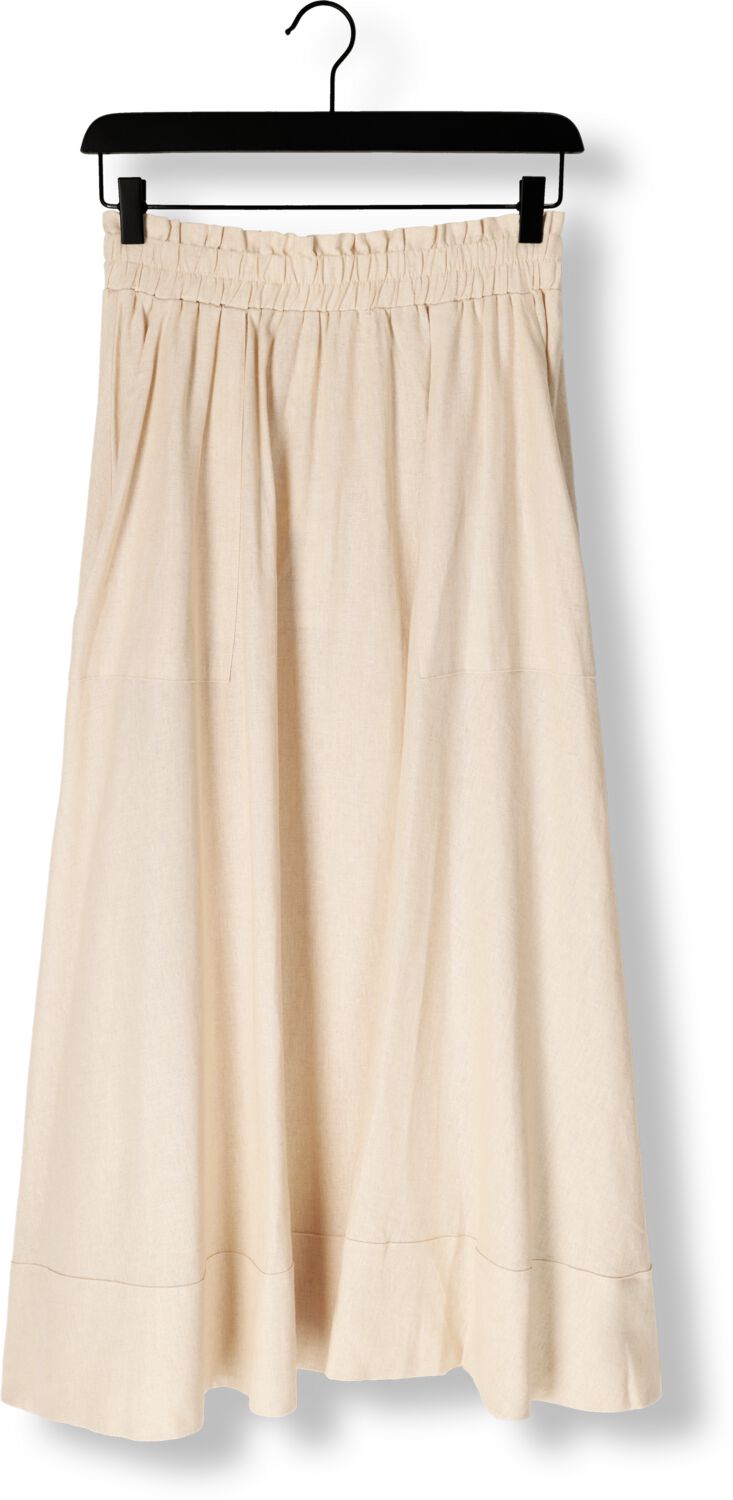 Y.A.S. Dames Rokken Yasflaxy Hw Ankle Skirt Noos Beige