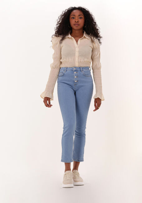 Blauwe NA-KD Skinny jeans BUTTON UP SKINNY JEANS - large