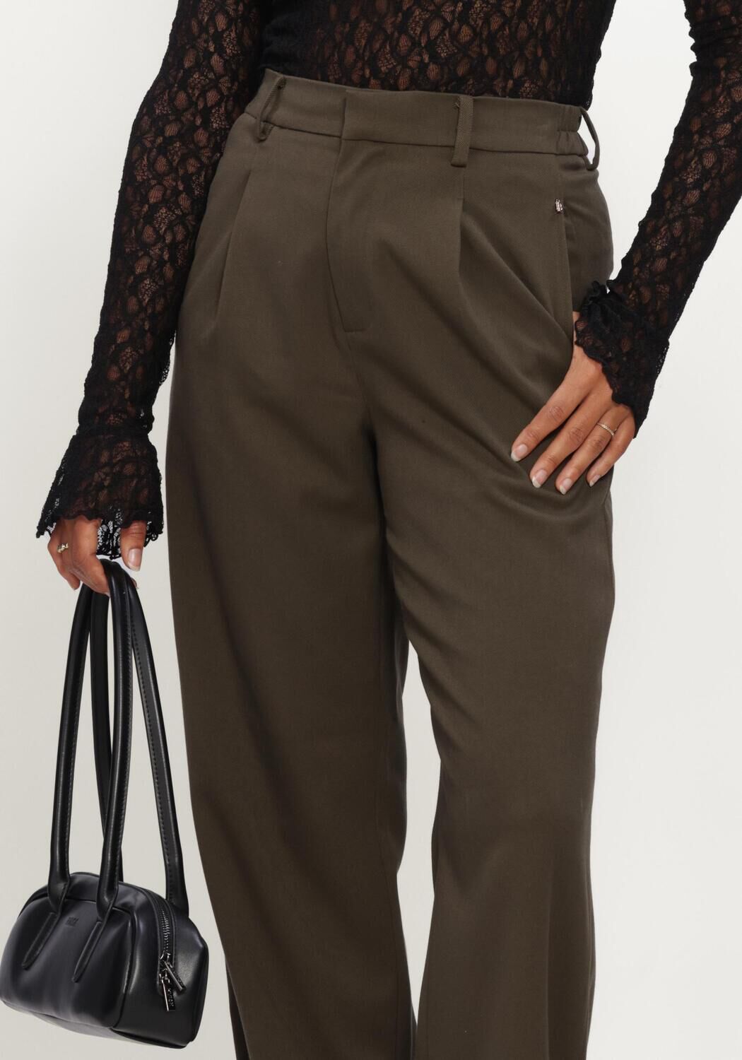 Olijf IBANA Wijde broek PHIENE - large