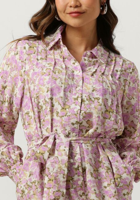 Roze MSCH COPENHAGEN Mini jurk MSCHNATHALINA LADONNA SHIRT DRESS AOP - large