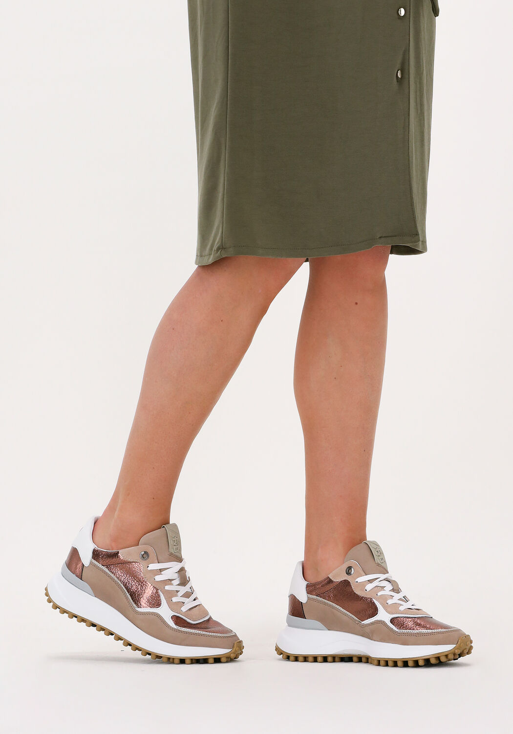 Beige FLORIS VAN BOMMEL Lage sneakers SFW-10072 - large