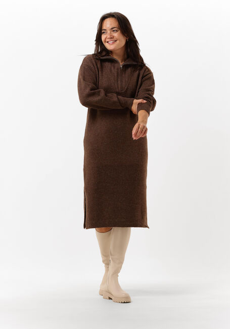 Bruine MOVES Midi jurk BRADLIE - large