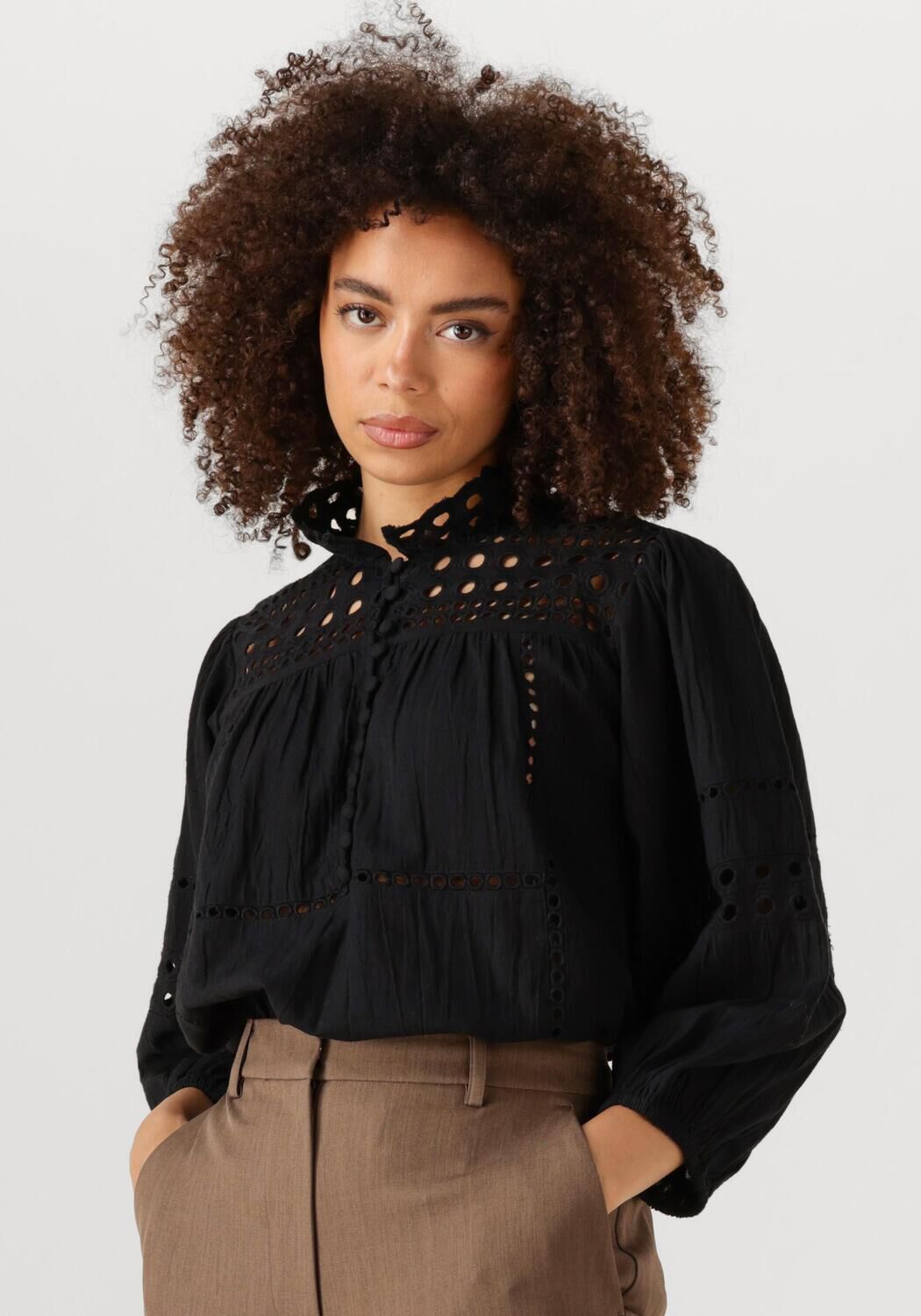 SECOND FEMALE Dames Blouses Brunie Blouse Zwart