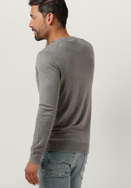 Grijze SCOTCH & SODA Trui ESSENTIALS - CLASSIC CREWNECK PULLOVER - large