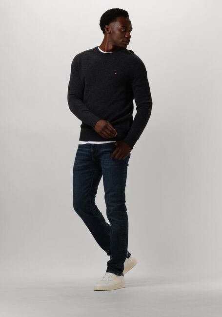 Donkergrijze TOMMY HILFIGER Trui LAMBSWOOL CREW NECK - large