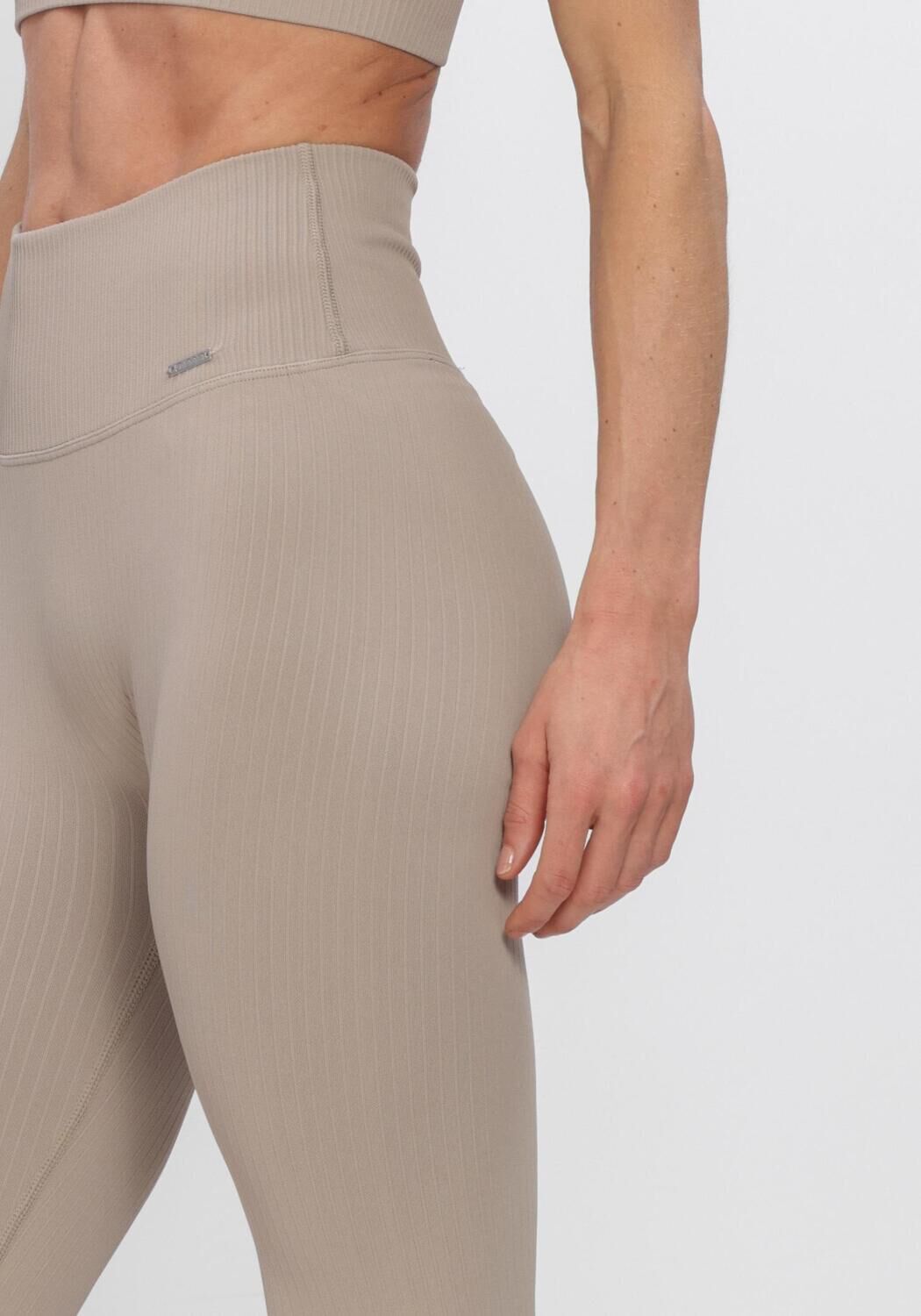 Beige AIM'N Sportleggings RIBBED SEAMLESS TIGHTS - large