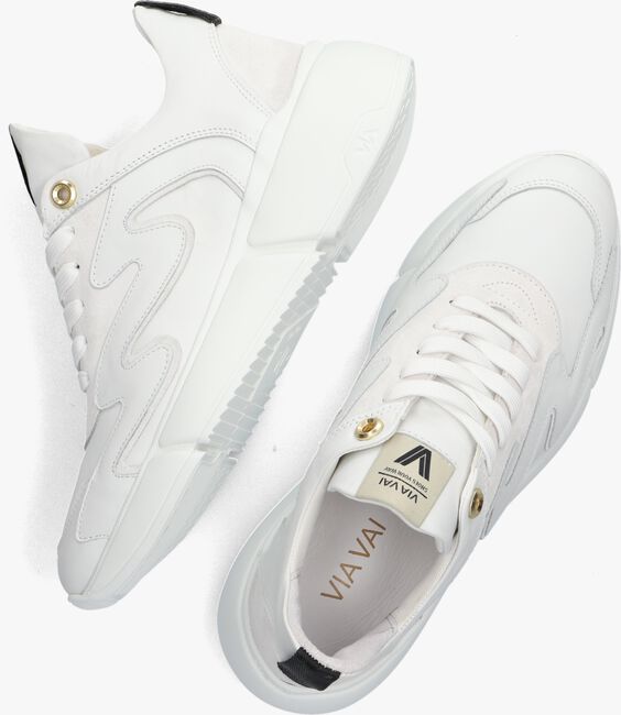 Via Vai Sneakers Wit Witte Gymp Dames Witte VIA VAI Lage Sneakers