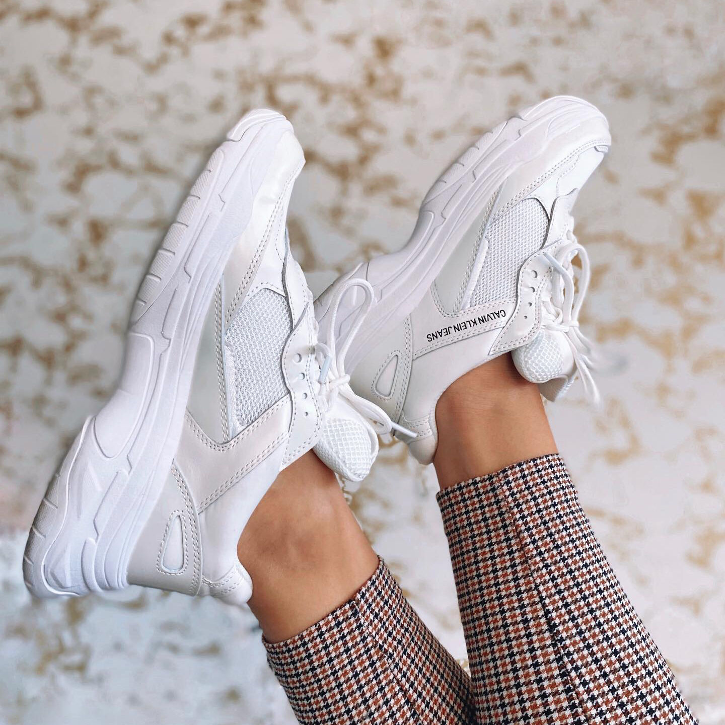 Witte CALVIN KLEIN Lage sneakers MAYA - large