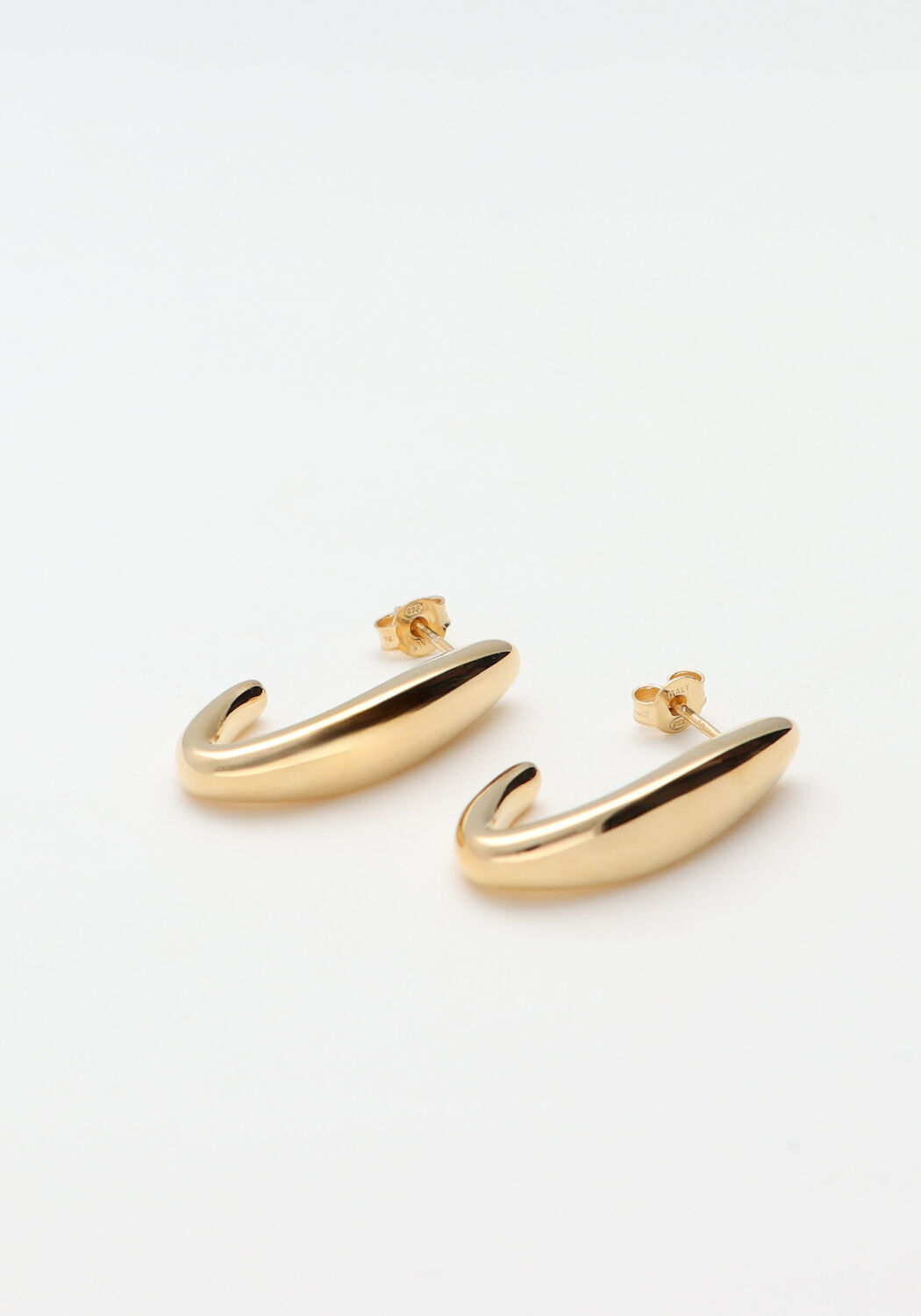 Goudkleurig LOTT. GIOIELLI Oorbellen CL EARRING CURVED OVAL CREOLE S - large